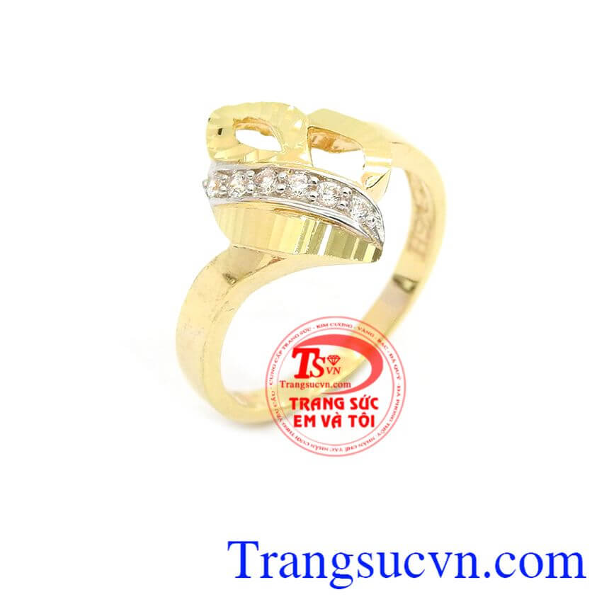 Nhẫn nữ đẹp tinh tế, nhẫn nữ v&agrave;ng t&acirc;y, nhẫn nữ đẹp