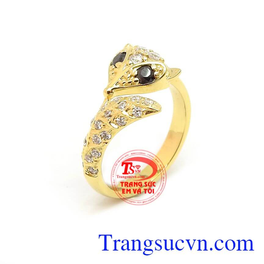 Nhẫn Nữ Hồ Ly Phú Quý, nhẫn nữ vàng tây, nhẫn nữ vàng đẹp