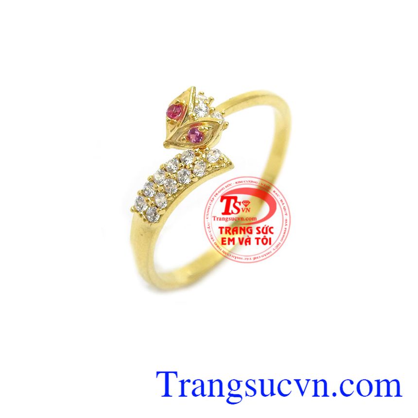 Nhẫn nữ hồ ly xinh xắn, nhẫn nữ vàng tây, nhẫn nữ đẹp Nhẫn nữ hồ ly xinh xắn, nhẫn nữ vàng tây, nhẫn nữ đẹp