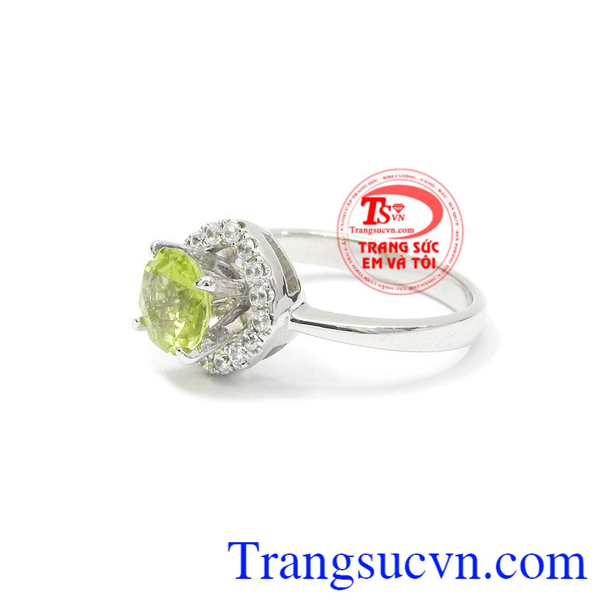 Nhẫn nữ Peridot tài lộc, nhẫn nữ đẹp, nhẫn nữ vàng tây Nhẫn nữ Peridot tài lộc, nhẫn nữ đẹp, nhẫn nữ vàng tây