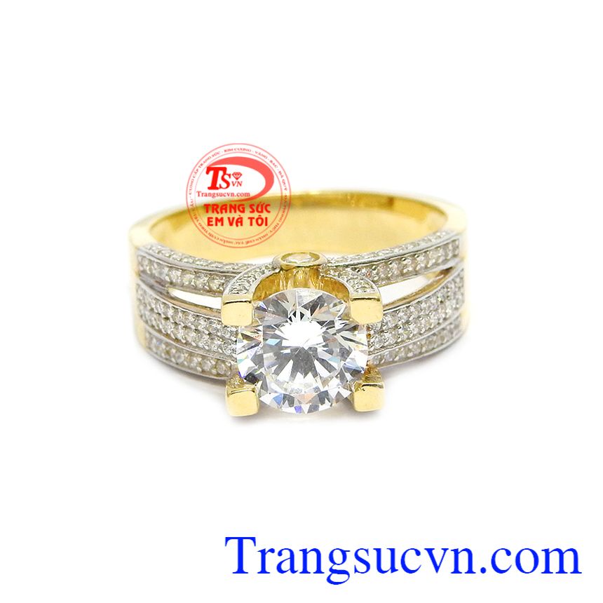 Nhẫn nữ quý phái Hàn Quốc, nhẫn nữ vàng tây, nhẫn nữ vàng đẹp