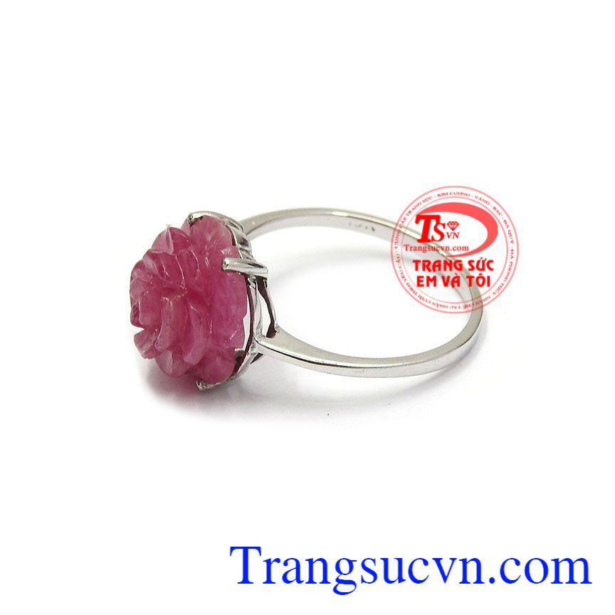 Nhẫn nữ ruby bông hoa, nhẫn nữ đẹp, nhẫn nữ vàng trắng Nhẫn nữ ruby bông hoa, nhẫn nữ đẹp, nhẫn nữ vàng trắng