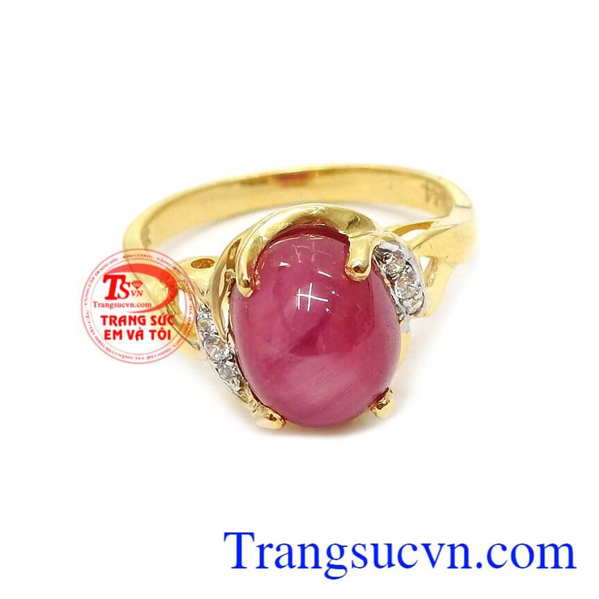 Nhẫn nữ ruby sao thiên nhiên đáng yêu, nhẫn nữ đẹp, nhẫn nữ vàng tây Nhẫn nữ ruby sao thiên nhiên đáng yêu, nhẫn nữ đẹp, nhẫn nữ vàng tây