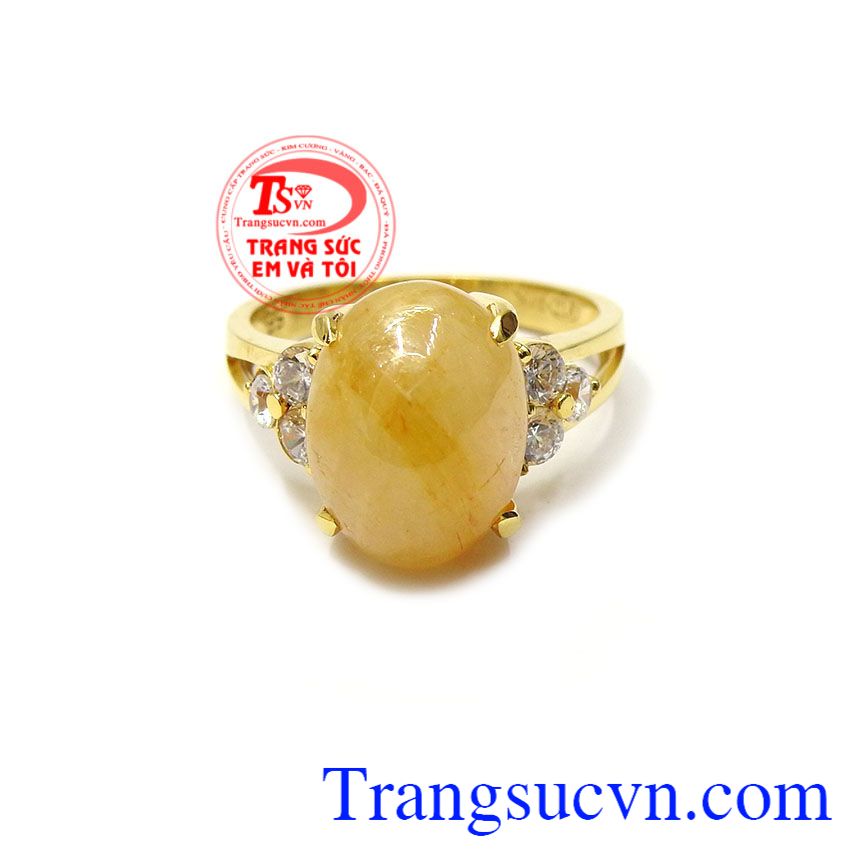 Nhẫn nữ saphir vàng thịnh vượng, nhẫn nữ đẹp, nhẫn nữ vàng tây Nhẫn nữ saphir vàng thịnh vượng, nhẫn nữ đẹp, nhẫn nữ vàng tây