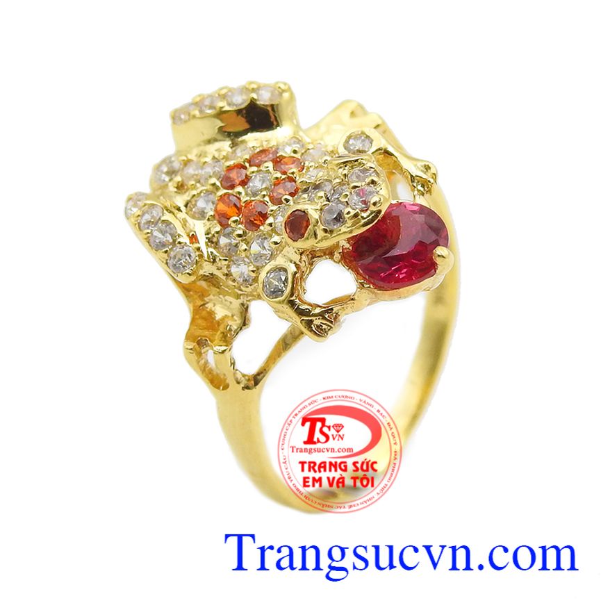 Nhẫn nữ thiềm thừ vàng 18k, nhẫn nữ đẹp, nhẫn nữ vàng tây Nhẫn nữ thiềm thừ vàng 18k, nhẫn nữ đẹp, nhẫn nữ vàng tây