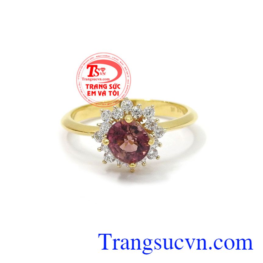 Nhẫn nữ Tourmaline thiên nhiên, nhẫn nữ vàng tây, nhẫn nữ đẹp Nhẫn nữ Tourmaline thiên nhiên, nhẫn nữ vàng tây, nhẫn nữ đẹp