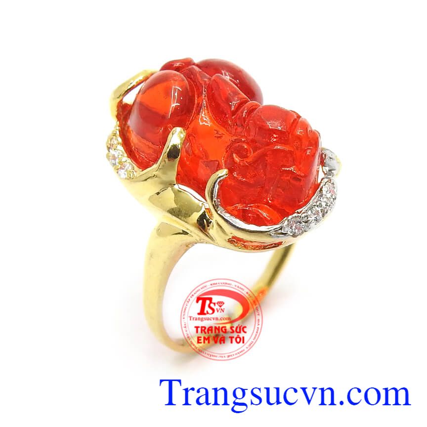 Nhẫn Nữ Tỳ Hưu Chiêu Tài, nhẫn nữ đẹp, nhẫn nữ vàng tây Nhẫn Nữ Tỳ Hưu Chiêu Tài, nhẫn nữ đẹp, nhẫn nữ vàng tây