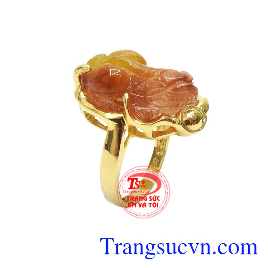 Nhẫn Nữ Tỳ Hưu Thạch Anh Hưng Thịnh, nhẫn nữ tỳ hưu, nhẫn nữ đá quý