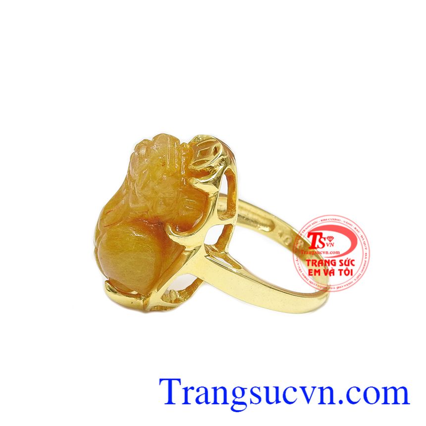 Nhẫn nữ tỳ hưu thạch anh tóc thịnh vượng, nhẫn nữ tỳ hưu, nhẫn nữ vàng tây Nhẫn nữ tỳ hưu thạch anh tóc thịnh vượng, nhẫn nữ tỳ hưu, nhẫn nữ vàng tây