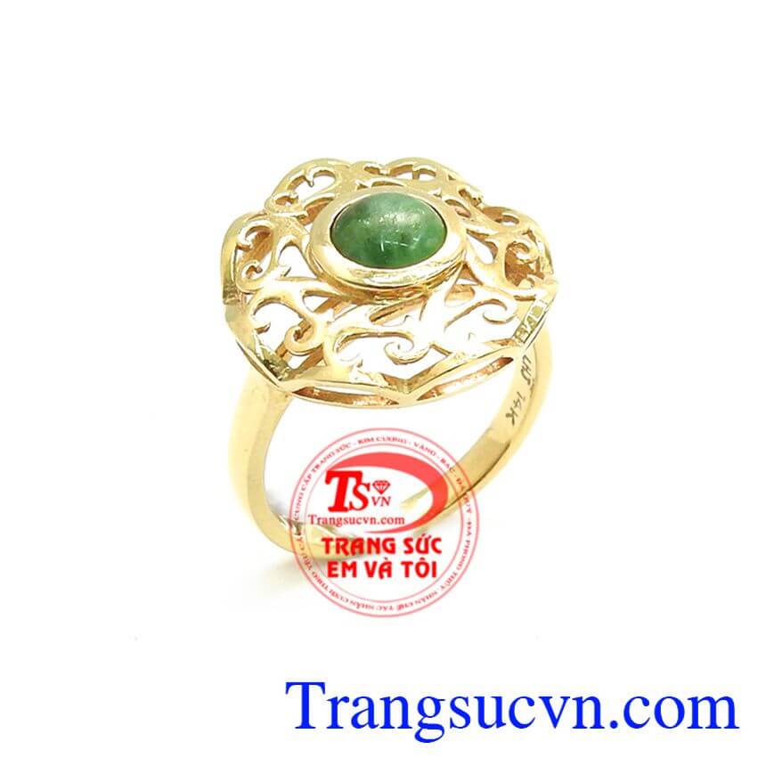 Nhẫn Nữ Vàng Đính Ngọc Cẩm Thạch, nhẫn nữ vàng tây, nhẫn nữ vàng Nhẫn Nữ Vàng Đính Ngọc Cẩm Thạch, nhẫn nữ vàng tây, nhẫn nữ vàng
