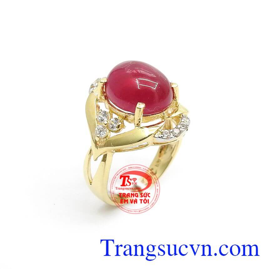 Nhẫn Nữ Vàng Tây May Mắn, nhẫn nữ đẹp, nhẫn nữ sang trọng