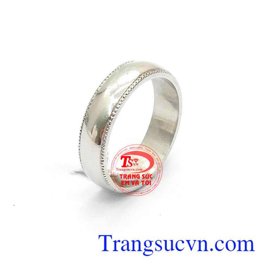 Nhẫn Nữ Vàng Trơn Trắng Xinh, nhẫn nữ vàng tây, nhẫn nữ sang trọng