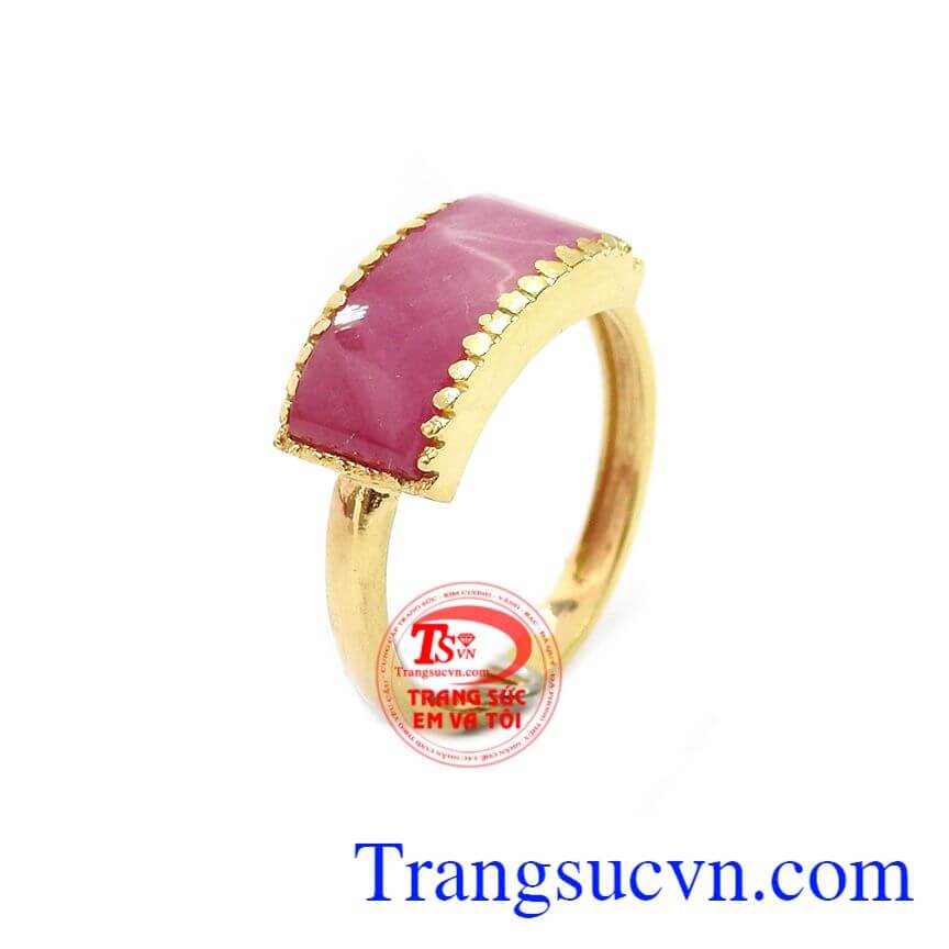 Nhẫn ruby mệnh hỏa xinh xắn, nhẫn nữ ruby, nhẫn nữ đẹp