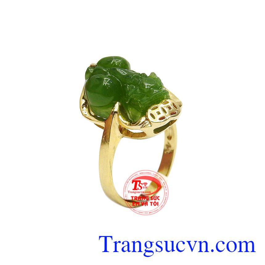 Nhẫn tỳ hưu cẩm thạch ngậm kim tiền, nhẫn nữ tỳ hưu, nhẫn nữ đẹp Nhẫn tỳ hưu cẩm thạch ngậm kim tiền, nhẫn nữ tỳ hưu, nhẫn nữ đẹp
