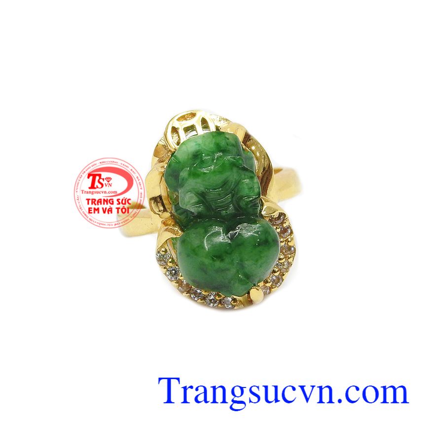 Nhẫn tỳ hưu cẩm thạch xanh ngọc, nhẫn nữ sang trọng, nhẫn nữ tỳ hưu Nhẫn tỳ hưu cẩm thạch xanh ngọc, nhẫn nữ sang trọng, nhẫn nữ tỳ hưu