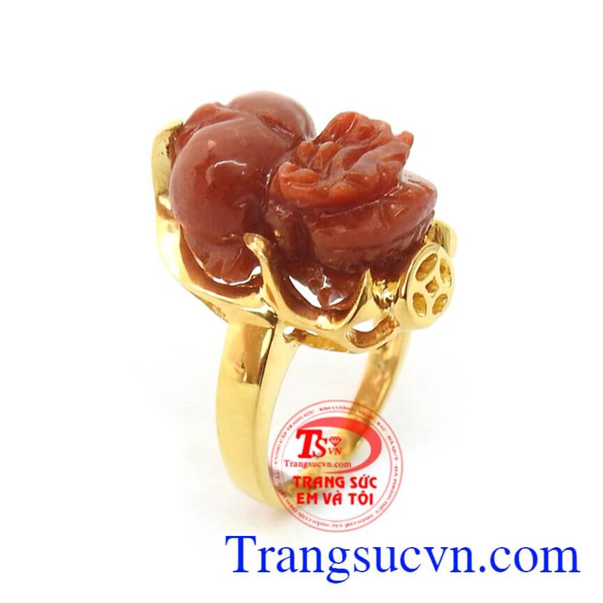 Nhẫn Tỳ Hưu Ngậm Tiền Phát Tài, nhẫn nữ tỳ hưu, nhẫn nữ đẹp