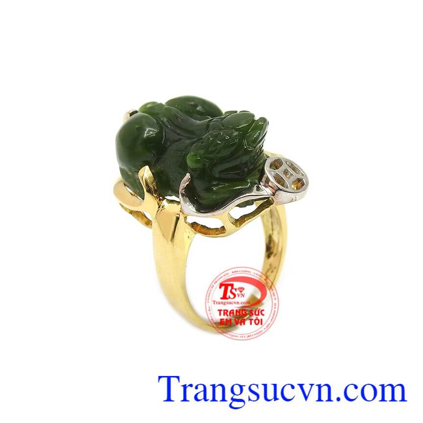 Nhẫn tỳ hưu ngọc phỉ thúy tài lộc, nhẫn nữ tỳ hưu, nhẫn nữ đẹp Nhẫn tỳ hưu ngọc phỉ thúy tài lộc, nhẫn nữ tỳ hưu, nhẫn nữ đẹp