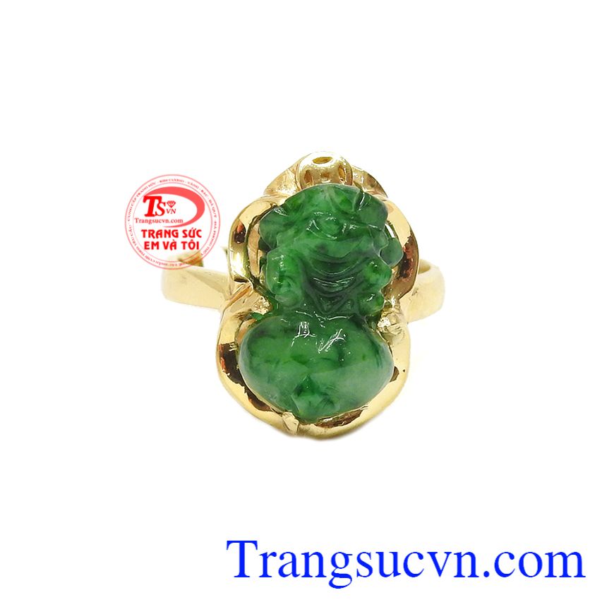 Nhẫn tỳ hưu phỉ thúy thiên nhiên đẹp, nhẫn tỳ hưu đẹp, nhẫn nữ vàng tây Nhẫn tỳ hưu phỉ thúy thiên nhiên đẹp, nhẫn tỳ hưu đẹp, nhẫn nữ vàng tây