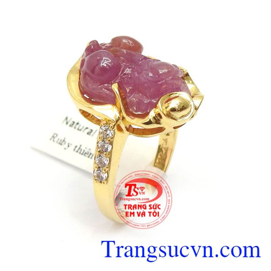 Nhẫn Tỳ Hưu Ruby Phong Thủy, nhẫn nữ tỳ hưu, nhẫn nữ ruby Nhẫn Tỳ Hưu Ruby Phong Thủy, nhẫn nữ tỳ hưu, nhẫn nữ ruby
