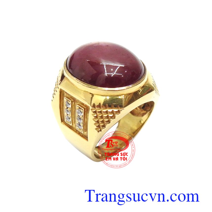 Nhẫn vàng đá quý Ruby, nhẫn nam vàng tây, nhẫn nam đẹp Nhẫn vàng đá quý Ruby, nhẫn nam vàng tây, nhẫn nam đẹp