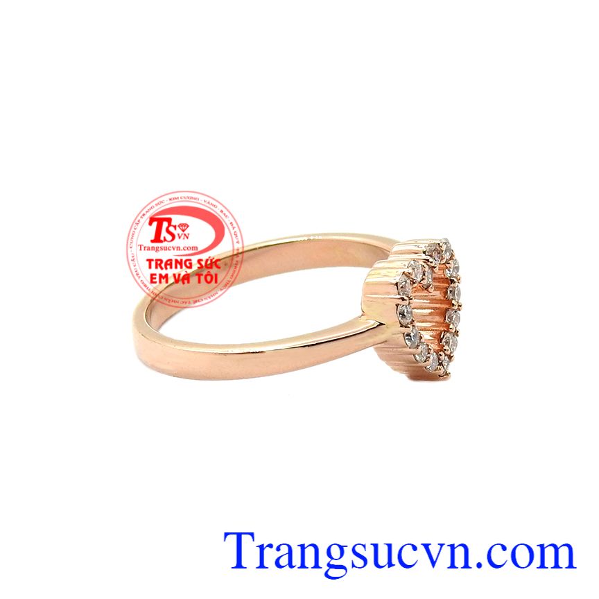 Nhẫn vàng hồng tình yêu, Nhẫn nữ thời trang, Nhẫn nữ đẹp