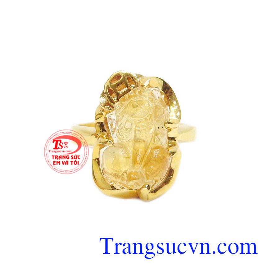 Thạch anh thiên nhiên đẹp, nhẫn nữ tỳ hưu, nhẫn nữ vàng tây