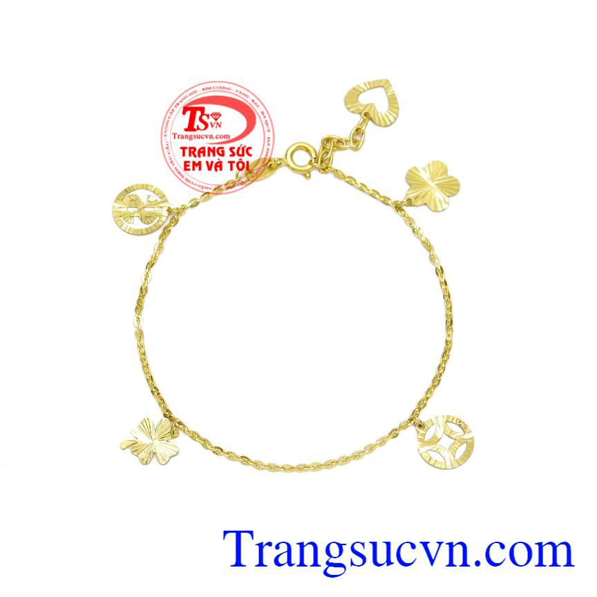 Lắc tay may mắn vàng tây, Lắc tay vàng nữ, Lắc vàng tây sang trọng Lắc tay may mắn vàng tây, Lắc tay vàng nữ, Lắc vàng tây sang trọng
