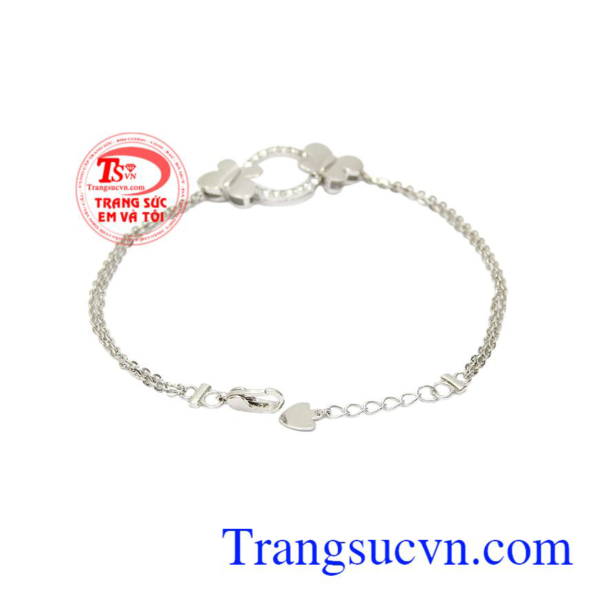 Lắc tay vàng trắng hồ điệp, Lắc tay nữ vàng, Lắc vàng tây thời trang Lắc tay vàng trắng hồ điệp, Lắc tay nữ vàng, Lắc vàng tây thời trang