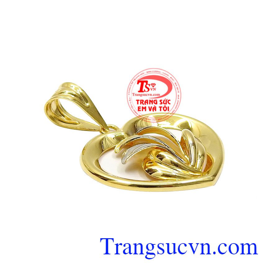 Mặt dây hạnh phúc vàng tây, Mặt dây nữ vàng, Mặt dây chuyền sang trọng