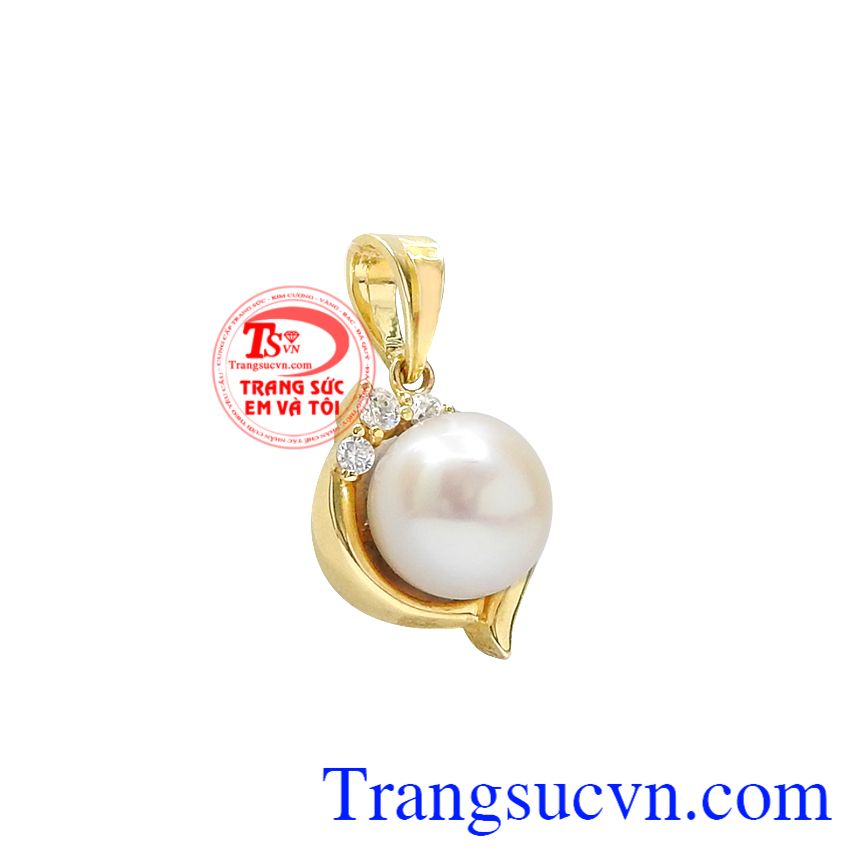 Mặt dây ngọc trai nữ tính, Mặt dây vàng tây, Mặt dây ngọc trai sang trọng