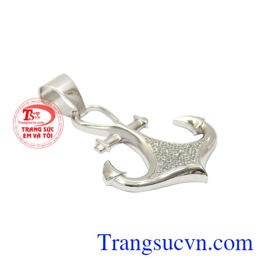 Mặt dây vàng trắng mỏ neo, Mặt dây chuyền vàng, Mặt dây nam cao cấp Mặt dây vàng trắng mỏ neo, Mặt dây chuyền vàng, Mặt dây nam cao cấp