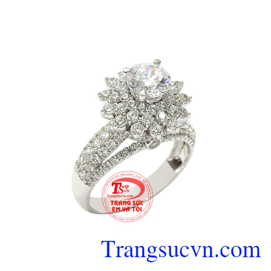 Nhẫn nữ kiêu sa vàng trắng, Nhẫn vàng tây nữ, Nhẫn nữ vàng sang trọng Nhẫn nữ kiêu sa vàng trắng, Nhẫn vàng tây nữ, Nhẫn nữ vàng sang trọng