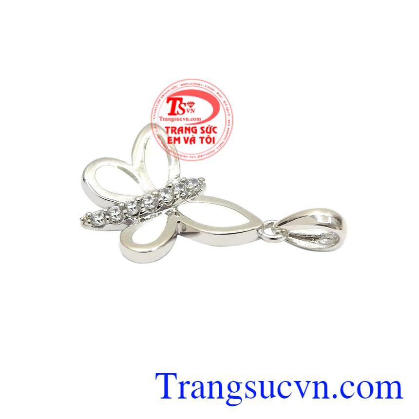 Mặt dây nữ hồ điệp, Mặt dây vàng nữ, Mặt dây chuyền vàng trắng sang trọng Mặt dây nữ hồ điệp, Mặt dây vàng nữ, Mặt dây chuyền vàng trắng sang trọng