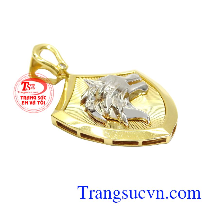 Mặt dây sói dũng mãnh, Mặt dây chuyền vàng, Mặt dây nam cao cấp Mặt dây sói dũng mãnh, Mặt dây chuyền vàng, Mặt dây nam cao cấp