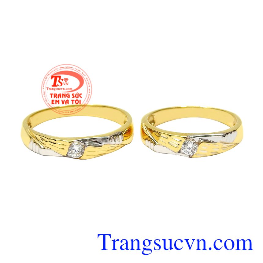 Nhẫn cưới vàng tây uyên ương, Nhẫn cưới cao cấp, Nhẫn cưới vàng tây thời trang Nhẫn cưới vàng tây uyên ương, Nhẫn cưới cao cấp, Nhẫn cưới vàng tây thời trang