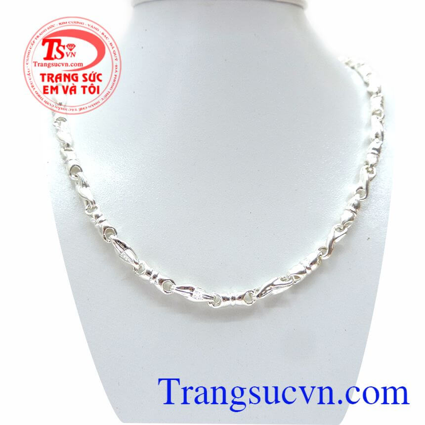 Dây Chuyền Bạc Nam Trẻ Trung, Dây chuyền nam cao cấp, Dây chuyền nam đẹp