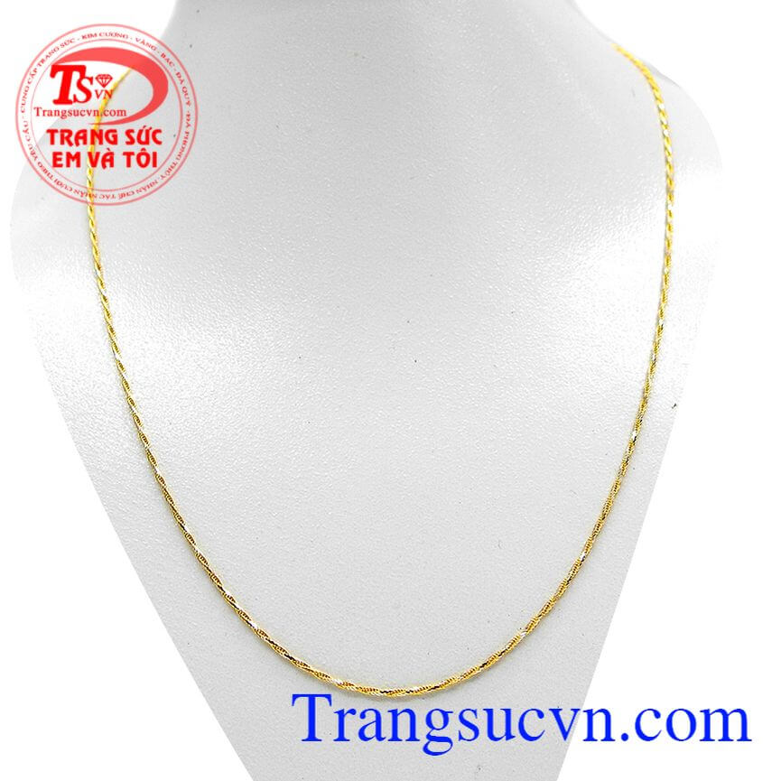 Dây chuyền nữ điệu đà, Dây chuyền nữ bên hai, Dây chuyền nữ Italy