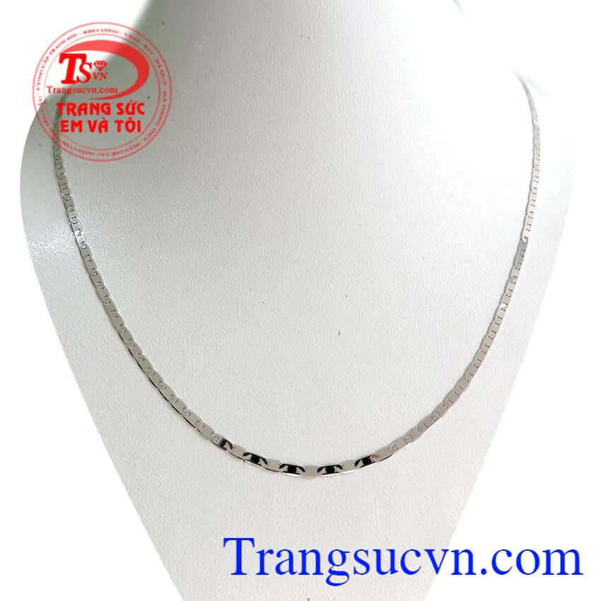 Dây vàng trắng sáng 18k, Dây chuyền vàng nữ tính, Trang sức đẹp Dây vàng trắng sáng 18k, Dây chuyền vàng nữ tính, Trang sức đẹp