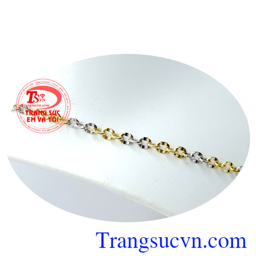 day chuyen y 2 mau ca tinh, Dây chuyền ý 2 màu cá tính