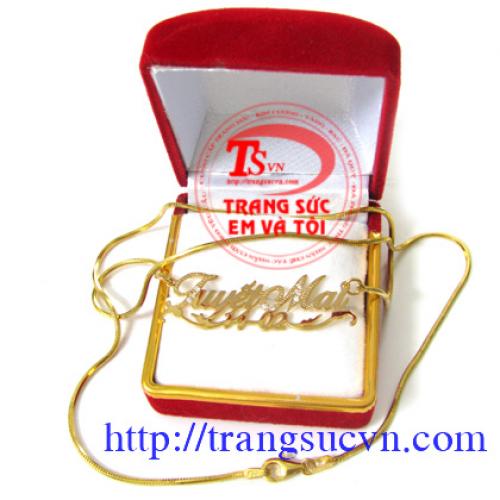 Mặt Dây Chữ Vàng 18k Mặt Dây Chữ Vàng 18k