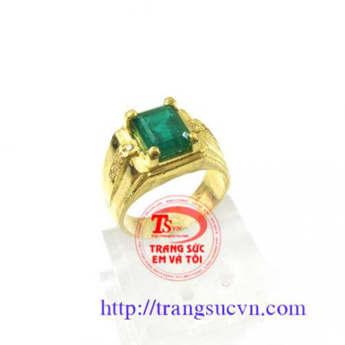 Ngọc lục bảo nhẫn nam Ngọc lục bảo nhẫn nam