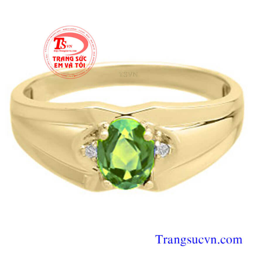 Nhẫn nam vàng tây ngọc peridot, Nhẫn nam đẹp, nhẫn nam vàng thời trang Nhẫn nam vàng tây ngọc peridot, Nhẫn nam đẹp, nhẫn nam vàng thời trang