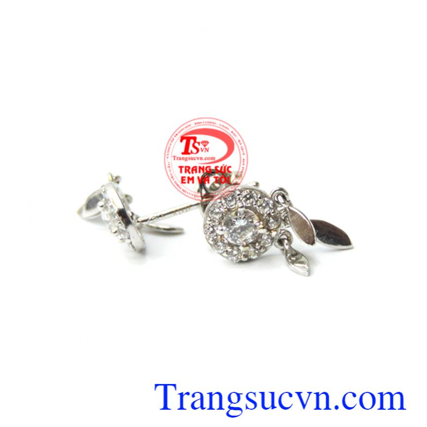 Hoa tai 18k ý nghĩa tặng phái đẹp