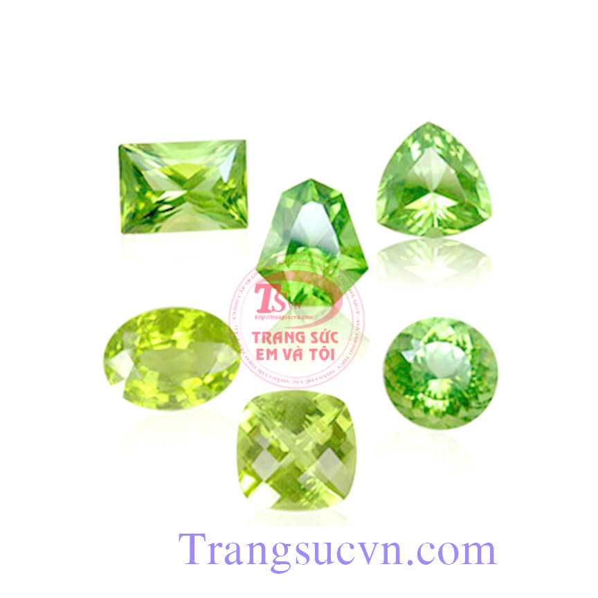 Đá peridot vuông mặt vàng trắng Da_peridot_vuong_mat_vang_trang ,Đá peridot vuông mặt vàng trắng