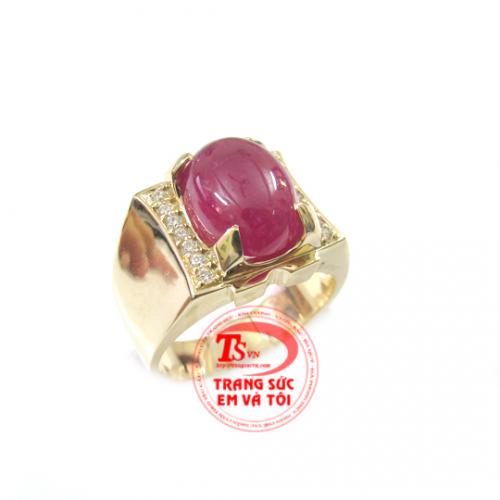 Nhẫn nam topaz;Nhẫn nam đá quý việt	