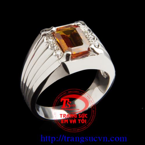 Nhẫn thạch anh vàng doanh nhân, Nhẫn nam đẹp, nhẫn nam vàng sang trọng Nhẫn thạch anh vàng doanh nhân, Nhẫn nam đẹp, nhẫn nam vàng sang trọng