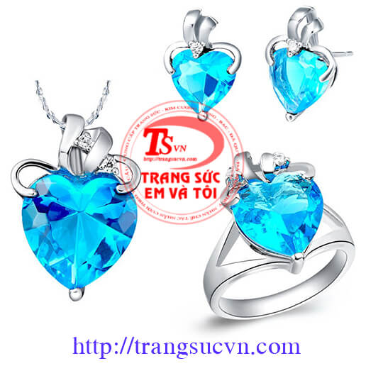 Bộ nữ trang đá topaz vàng trắng bo-nu-trang-da-quy-vang-trang