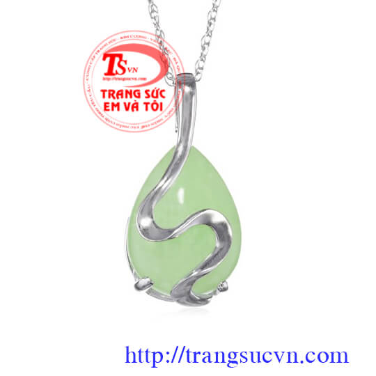 Đá prehnite mặt dây chuyền da_prehnite,đá prehnite mặt dây chuyền
