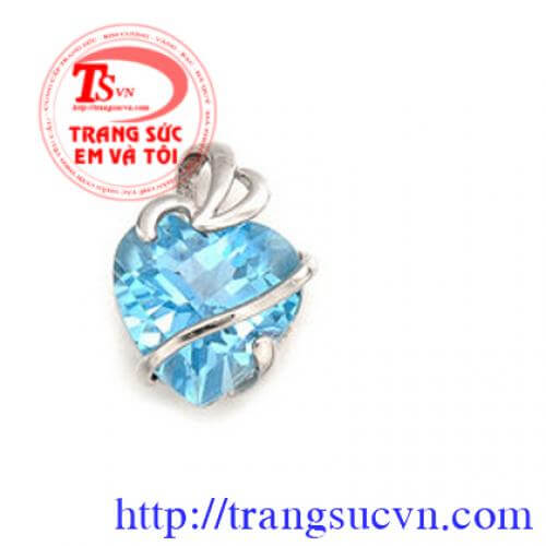 Mặt dây topaz trái tim mat-day-topaz-trai-tim,Mặt dây topaz trái tim