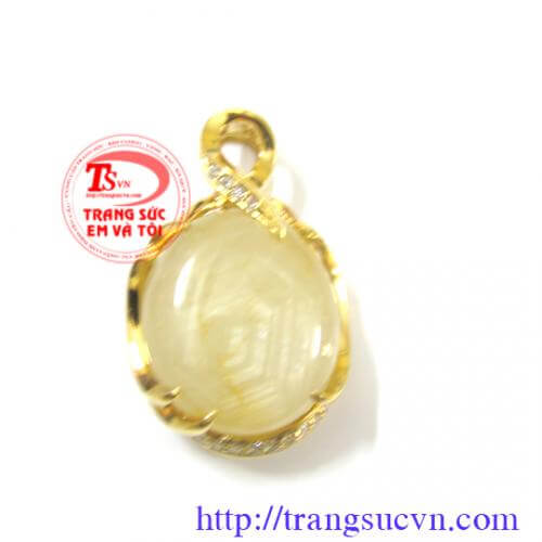 Mặt đá sapphire trắng, hình bát giác bọc vàng ta mat_da_sapphire_trang_bat_giac_vang_ta ;Mặt đá sapphire trắng, hình bát giác bọc vàng ta
